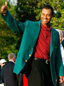 Tiger Woods green jacket