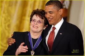 Barack Obama and Billie Jean King