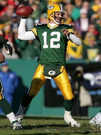 Aaron Rodgers completed just four of 12 passes against the Patriots back in 2006