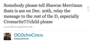 ochocinco tweet