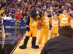 smokey and cheerleaders