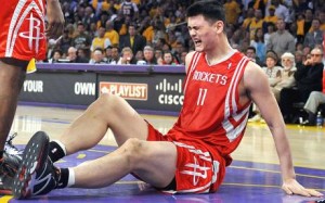Yao Ming injured
