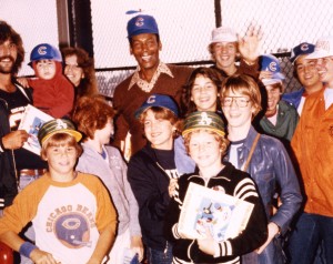 ernie banks wearing Pritikin beanie