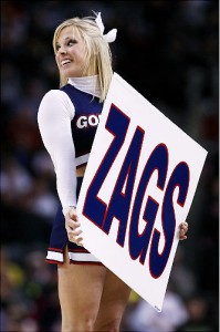 Gonzaga cheerleader