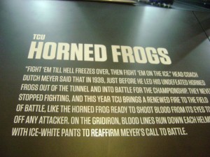TCU horned frogs