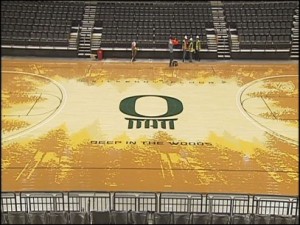 oregon basketball floor