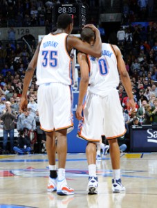 Russell Westbrook and Kevin Durant