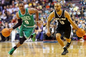 Rajon Rondo and Tony Parker