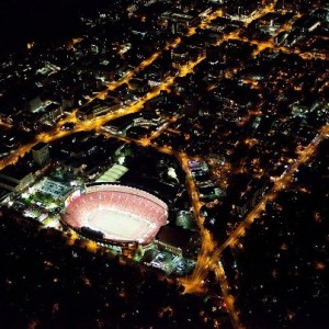 Camp Randall Overhead Night Shot