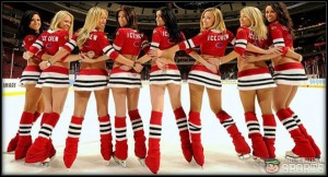 Chicago Blackhawks ice girls