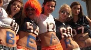 Sexy Chicago Bears fans stomachs