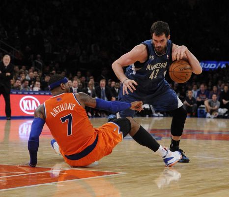 Kevin Love Carmelo Anthony New York Knicks