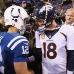 Andrew Luck and Peyton Manning