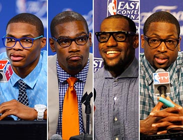 Russell Westbrook Kevin Durant Lebron James Dwyane Wade