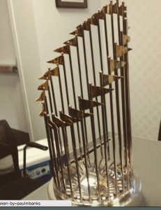 world series trophy cubs 