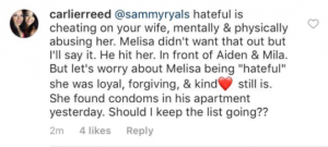 melisa reidy addison russell instagram allegations