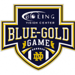notre dame blue gold