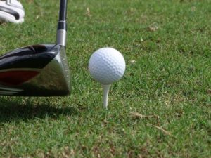 golfing