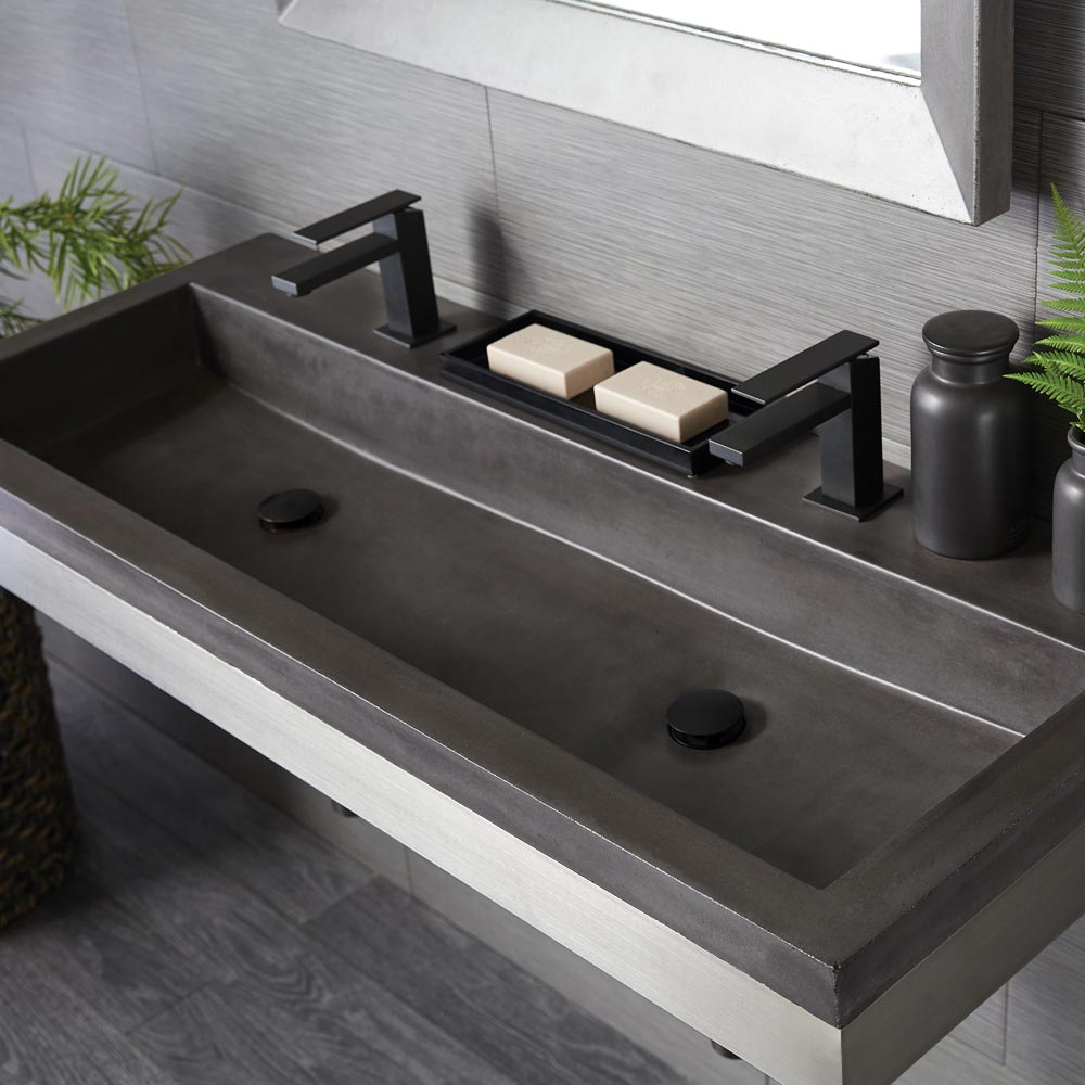 Contemporary Bathroom Sink: Design Trends and Ideas of Choice - Bathroom Sink Slate NSL4819 S 2