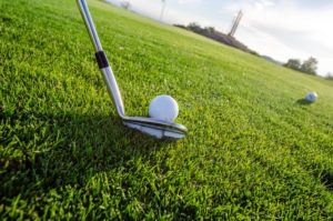 golfing