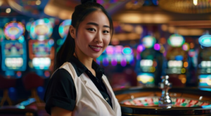 asian girl roulette dealer